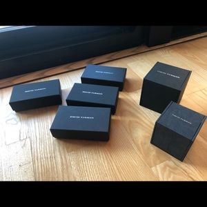 Empty David Yurman boxes